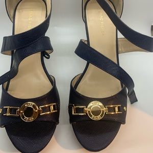 Marc Fisher blue wedges